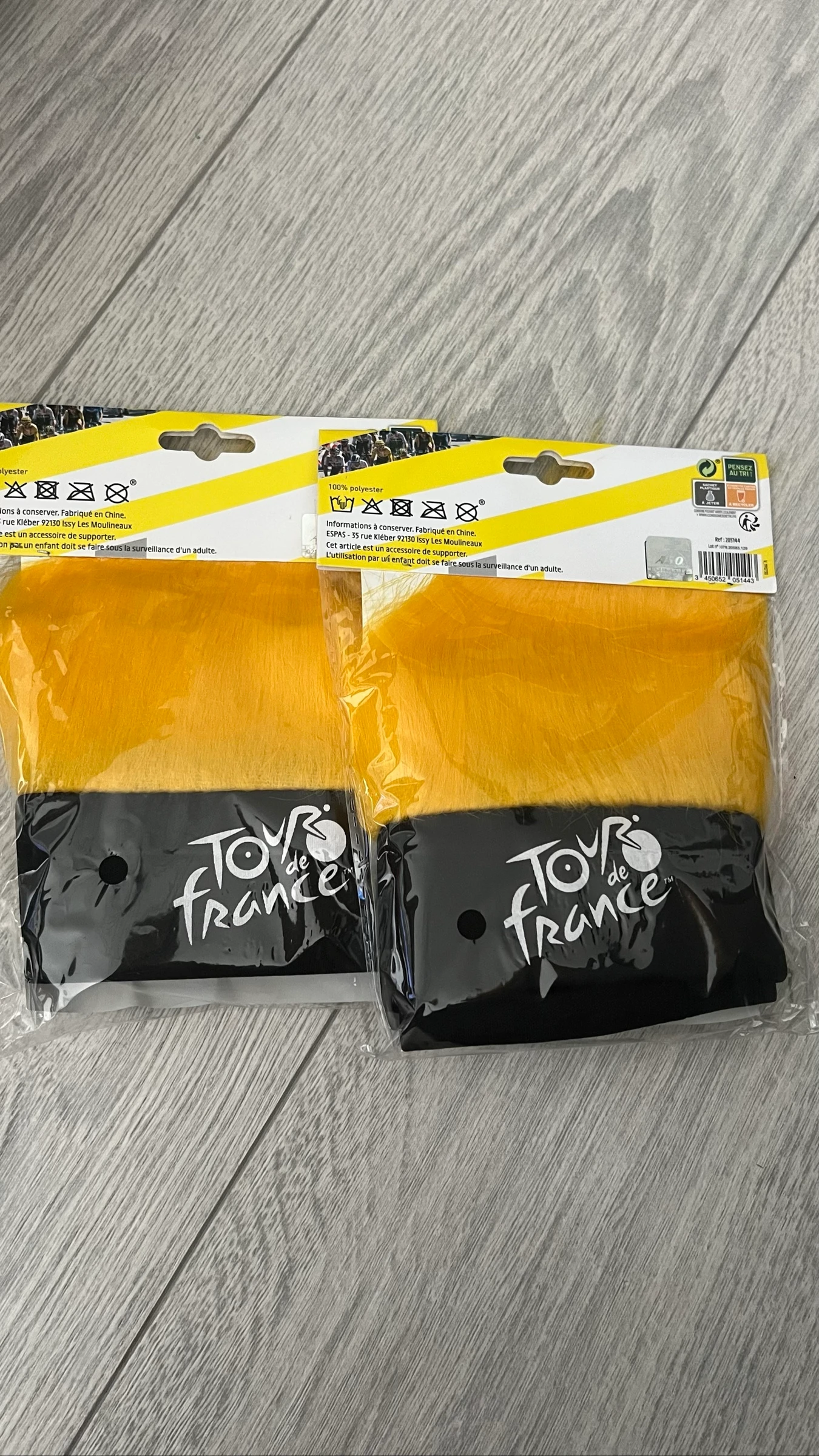 Lote de 2 faixas de perucas Tour da França – photo 2